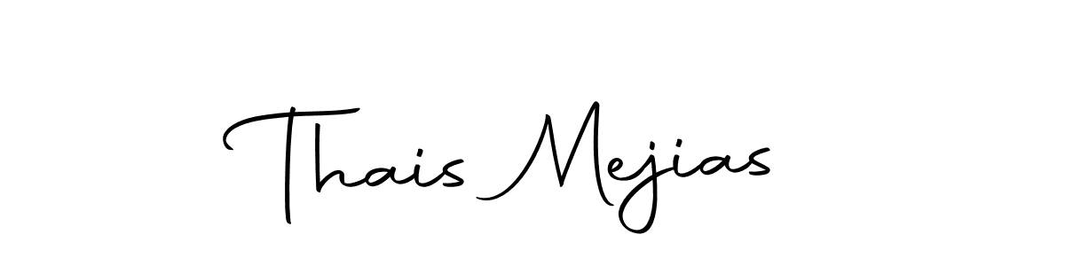 Make a beautiful signature design for name Thais Mejias. With this signature (Autography-DOLnW) style, you can create a handwritten signature for free. Thais Mejias signature style 10 images and pictures png