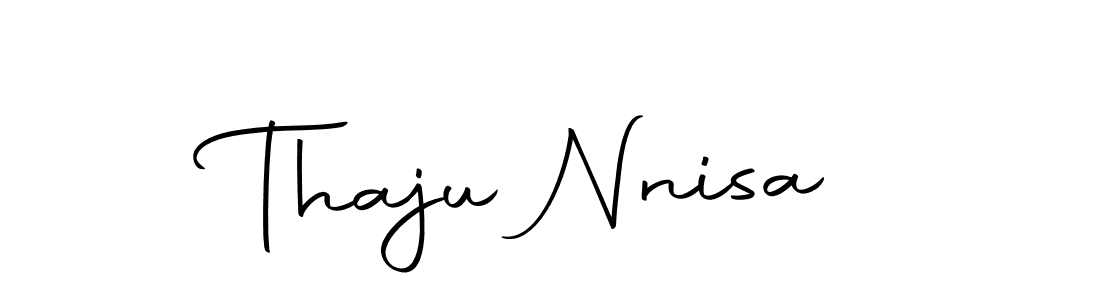 Design your own signature with our free online signature maker. With this signature software, you can create a handwritten (Autography-DOLnW) signature for name Thaju Nnisa. Thaju Nnisa signature style 10 images and pictures png