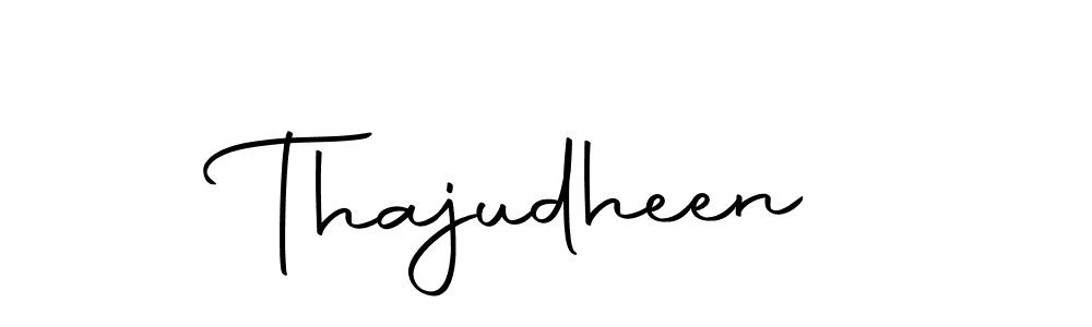 You should practise on your own different ways (Autography-DOLnW) to write your name (Thajudheen) in signature. don't let someone else do it for you. Thajudheen signature style 10 images and pictures png