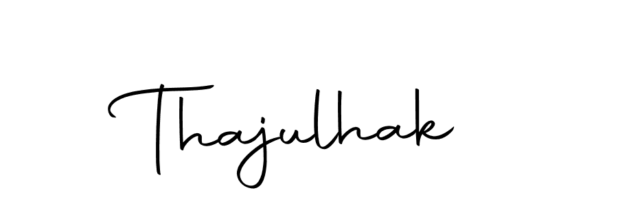 How to make Thajulhak signature? Autography-DOLnW is a professional autograph style. Create handwritten signature for Thajulhak name. Thajulhak signature style 10 images and pictures png