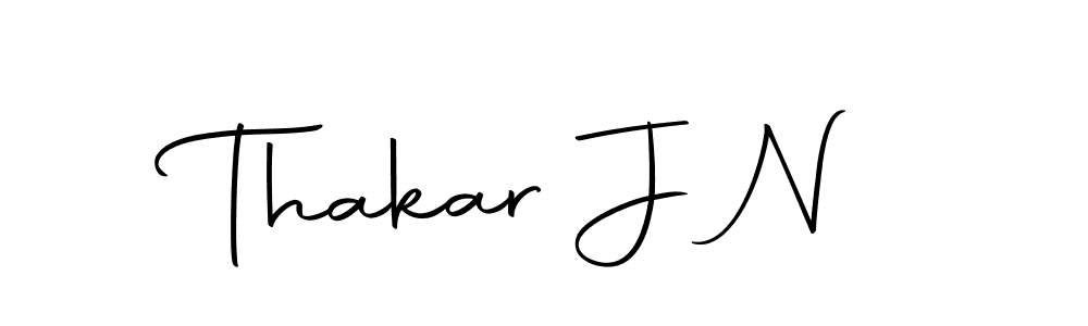 Here are the top 10 professional signature styles for the name Thakar J N. These are the best autograph styles you can use for your name. Thakar J N signature style 10 images and pictures png