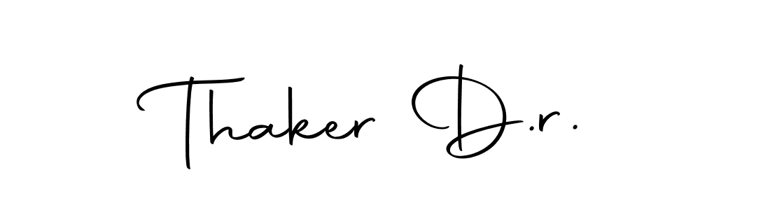 if you are searching for the best signature style for your name Thaker D.r.. so please give up your signature search. here we have designed multiple signature styles  using Autography-DOLnW. Thaker D.r. signature style 10 images and pictures png