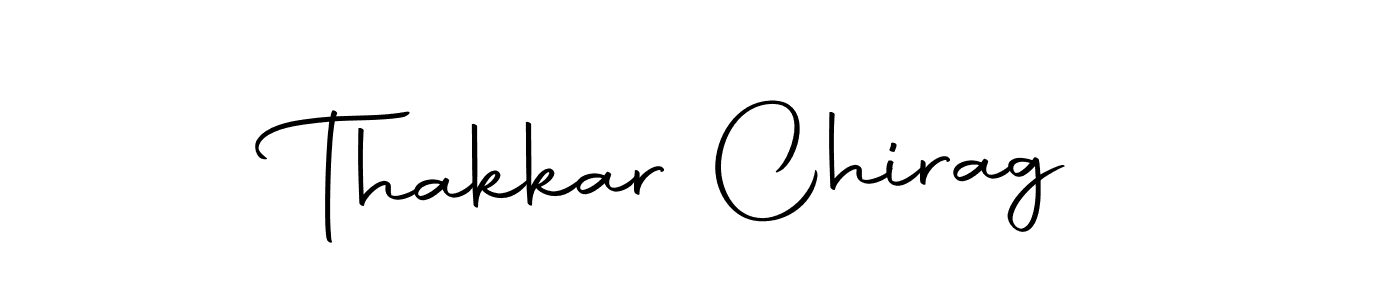 How to make Thakkar Chirag name signature. Use Autography-DOLnW style for creating short signs online. This is the latest handwritten sign. Thakkar Chirag signature style 10 images and pictures png