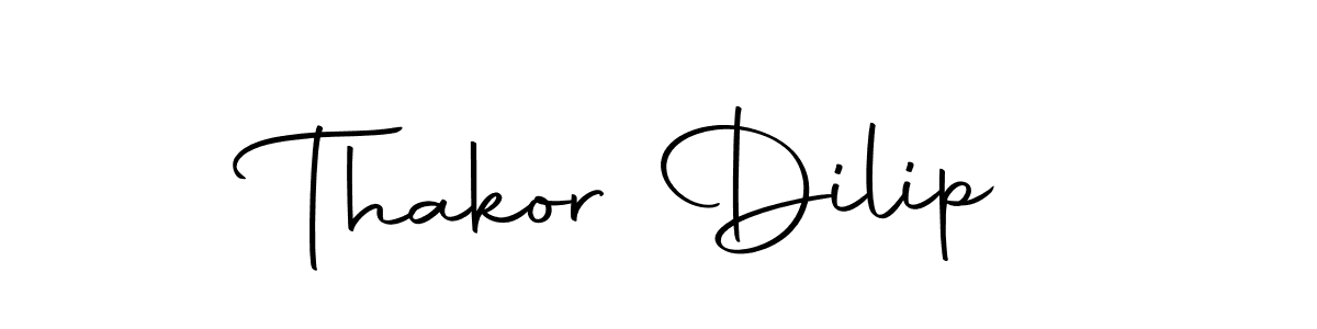 The best way (Autography-DOLnW) to make a short signature is to pick only two or three words in your name. The name Thakor Dilip include a total of six letters. For converting this name. Thakor Dilip signature style 10 images and pictures png