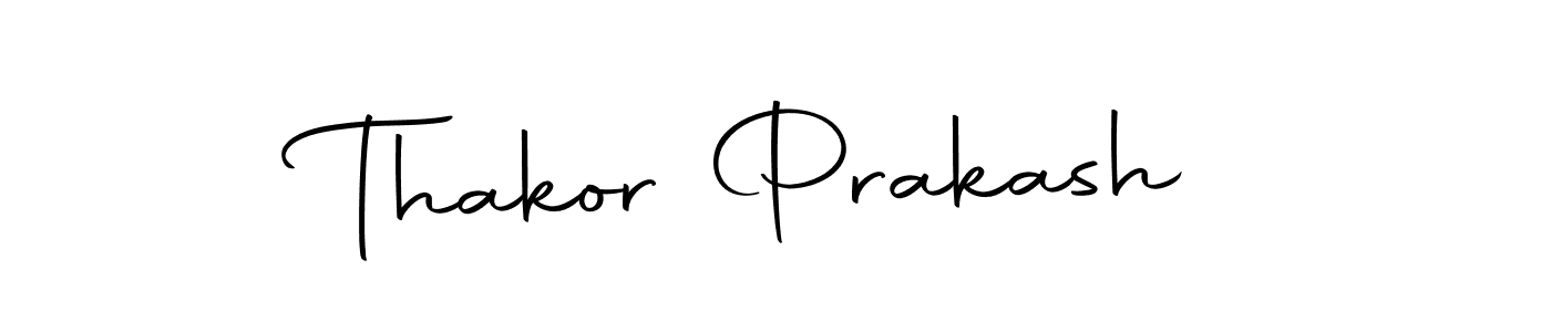 Design your own signature with our free online signature maker. With this signature software, you can create a handwritten (Autography-DOLnW) signature for name Thakor Prakash. Thakor Prakash signature style 10 images and pictures png