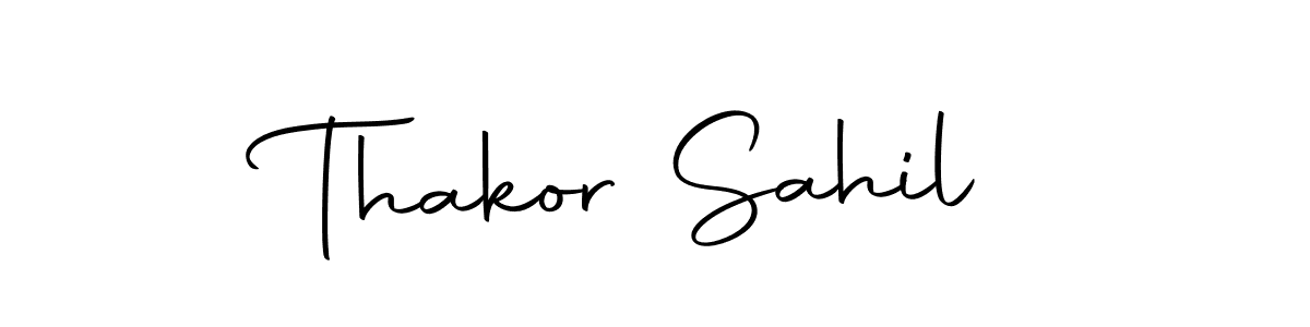 This is the best signature style for the Thakor Sahil name. Also you like these signature font (Autography-DOLnW). Mix name signature. Thakor Sahil signature style 10 images and pictures png