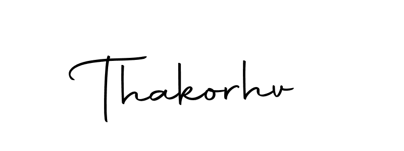 You should practise on your own different ways (Autography-DOLnW) to write your name (Thakorhv) in signature. don't let someone else do it for you. Thakorhv signature style 10 images and pictures png