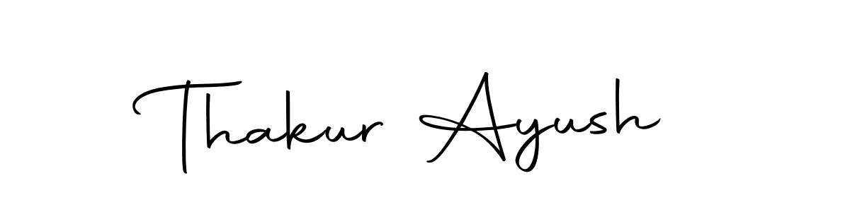 How to make Thakur Ayush name signature. Use Autography-DOLnW style for creating short signs online. This is the latest handwritten sign. Thakur Ayush signature style 10 images and pictures png