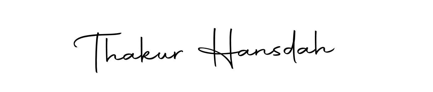 You should practise on your own different ways (Autography-DOLnW) to write your name (Thakur Hansdah) in signature. don't let someone else do it for you. Thakur Hansdah signature style 10 images and pictures png