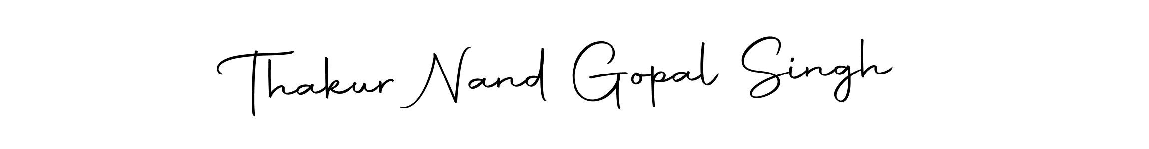 Use a signature maker to create a handwritten signature online. With this signature software, you can design (Autography-DOLnW) your own signature for name Thakur Nand Gopal Singh. Thakur Nand Gopal Singh signature style 10 images and pictures png