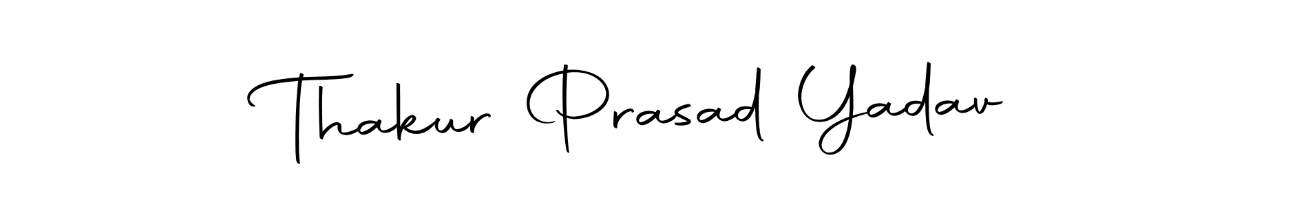 The best way (Autography-DOLnW) to make a short signature is to pick only two or three words in your name. The name Thakur Prasad Yadav include a total of six letters. For converting this name. Thakur Prasad Yadav signature style 10 images and pictures png