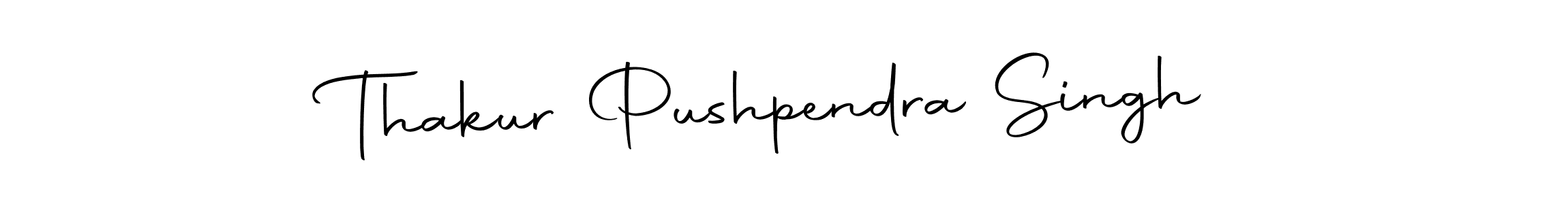 How to make Thakur Pushpendra Singh name signature. Use Autography-DOLnW style for creating short signs online. This is the latest handwritten sign. Thakur Pushpendra Singh signature style 10 images and pictures png