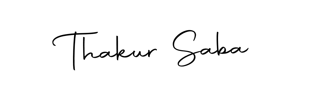 Make a beautiful signature design for name Thakur Saba. With this signature (Autography-DOLnW) style, you can create a handwritten signature for free. Thakur Saba signature style 10 images and pictures png