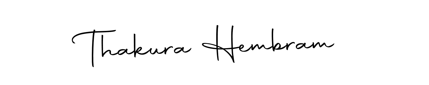 This is the best signature style for the Thakura Hembram name. Also you like these signature font (Autography-DOLnW). Mix name signature. Thakura Hembram signature style 10 images and pictures png