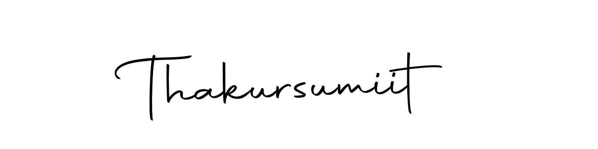 How to make Thakursumiit name signature. Use Autography-DOLnW style for creating short signs online. This is the latest handwritten sign. Thakursumiit signature style 10 images and pictures png