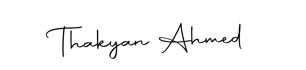 Thakyan Ahmed stylish signature style. Best Handwritten Sign (Autography-DOLnW) for my name. Handwritten Signature Collection Ideas for my name Thakyan Ahmed. Thakyan Ahmed signature style 10 images and pictures png