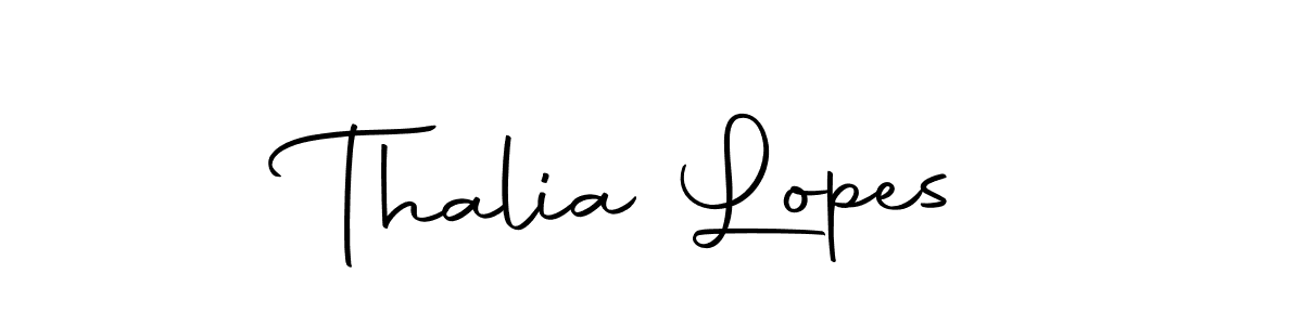 Make a beautiful signature design for name Thalia Lopes. Use this online signature maker to create a handwritten signature for free. Thalia Lopes signature style 10 images and pictures png