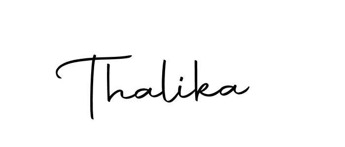 Thalika stylish signature style. Best Handwritten Sign (Autography-DOLnW) for my name. Handwritten Signature Collection Ideas for my name Thalika. Thalika signature style 10 images and pictures png