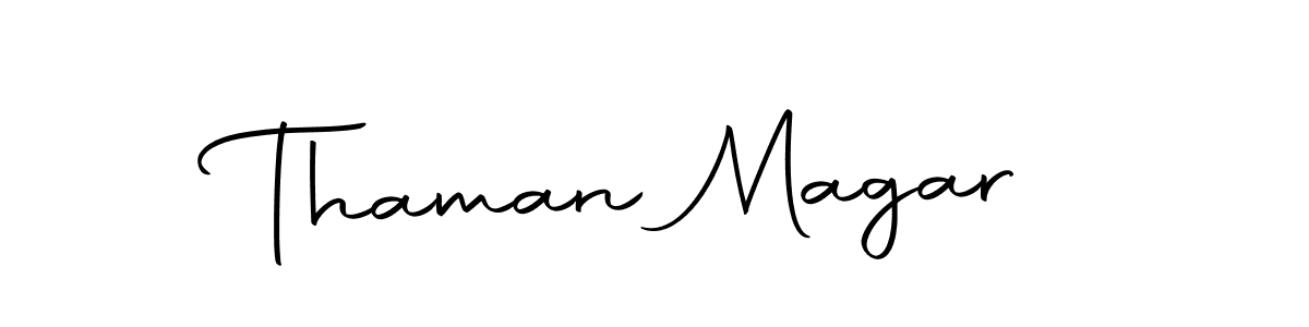 Make a beautiful signature design for name Thaman Magar. With this signature (Autography-DOLnW) style, you can create a handwritten signature for free. Thaman Magar signature style 10 images and pictures png