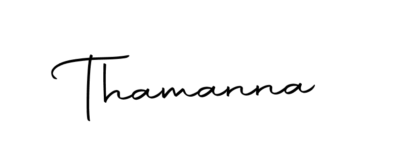 Design your own signature with our free online signature maker. With this signature software, you can create a handwritten (Autography-DOLnW) signature for name Thamanna. Thamanna signature style 10 images and pictures png