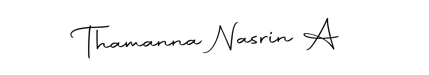 Similarly Autography-DOLnW is the best handwritten signature design. Signature creator online .You can use it as an online autograph creator for name Thamanna Nasrin A. Thamanna Nasrin A signature style 10 images and pictures png