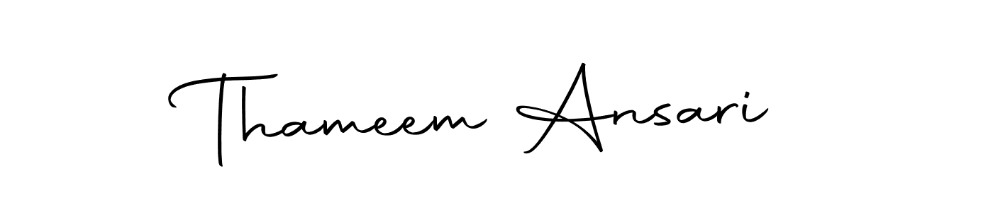 Design your own signature with our free online signature maker. With this signature software, you can create a handwritten (Autography-DOLnW) signature for name Thameem Ansari. Thameem Ansari signature style 10 images and pictures png