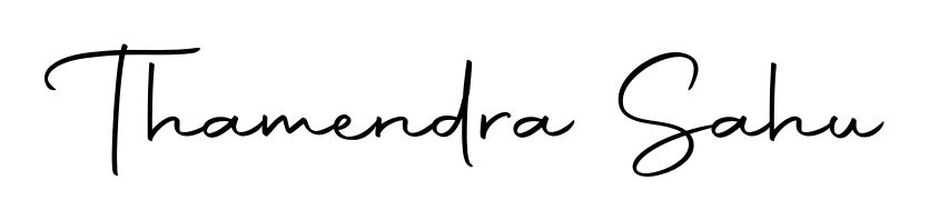 Designed for modern professionals: Thamendra Sahu name signature crafted with Autography-DOLnW script. Ready for digital PDF workflows. Thamendra Sahu signature style 10 images and pictures png