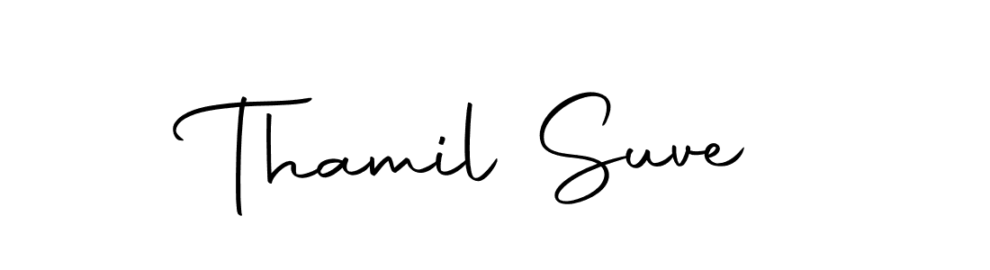 The best way (Autography-DOLnW) to make a short signature is to pick only two or three words in your name. The name Thamil Suve include a total of six letters. For converting this name. Thamil Suve signature style 10 images and pictures png