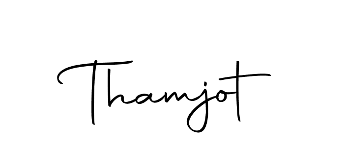 Make a beautiful signature design for name Thamjot. With this signature (Autography-DOLnW) style, you can create a handwritten signature for free. Thamjot signature style 10 images and pictures png