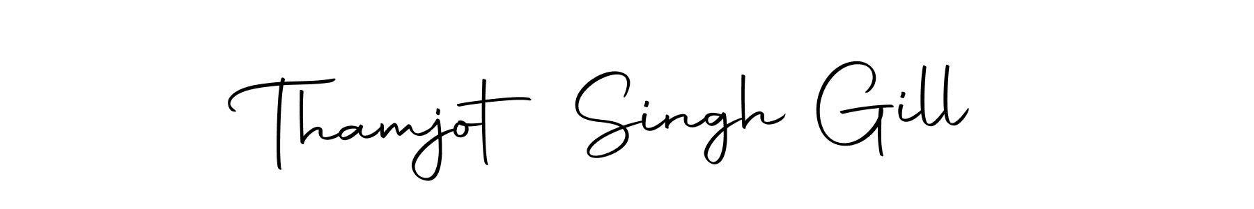 Use a signature maker to create a handwritten signature online. With this signature software, you can design (Autography-DOLnW) your own signature for name Thamjot Singh Gill. Thamjot Singh Gill signature style 10 images and pictures png