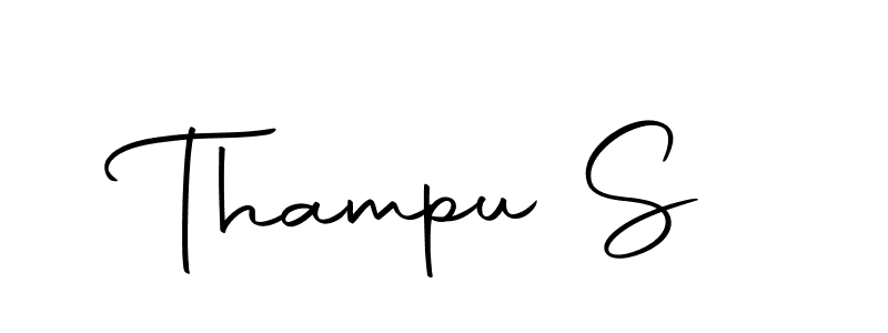 if you are searching for the best signature style for your name Thampu S. so please give up your signature search. here we have designed multiple signature styles  using Autography-DOLnW. Thampu S signature style 10 images and pictures png