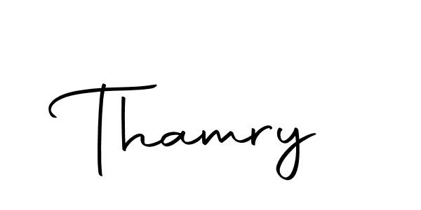 Create a beautiful signature design for name Thamry. With this signature (Autography-DOLnW) fonts, you can make a handwritten signature for free. Thamry signature style 10 images and pictures png