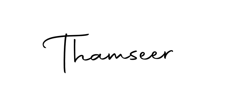 The best way (Autography-DOLnW) to make a short signature is to pick only two or three words in your name. The name Thamseer include a total of six letters. For converting this name. Thamseer signature style 10 images and pictures png