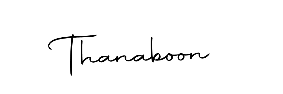 How to make Thanaboon name signature. Use Autography-DOLnW style for creating short signs online. This is the latest handwritten sign. Thanaboon signature style 10 images and pictures png