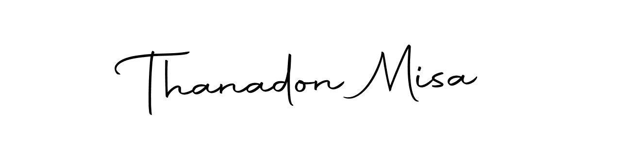 Create a beautiful signature design for name Thanadon Misa. With this signature (Autography-DOLnW) fonts, you can make a handwritten signature for free. Thanadon Misa signature style 10 images and pictures png