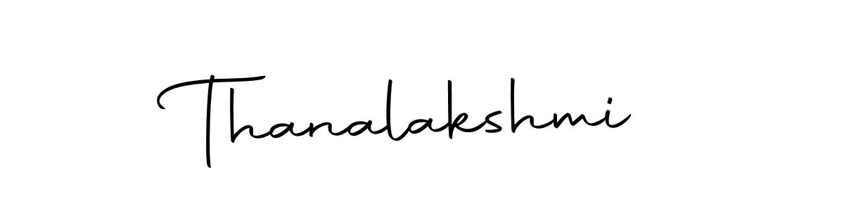 Use a signature maker to create a handwritten signature online. With this signature software, you can design (Autography-DOLnW) your own signature for name Thanalakshmi. Thanalakshmi signature style 10 images and pictures png