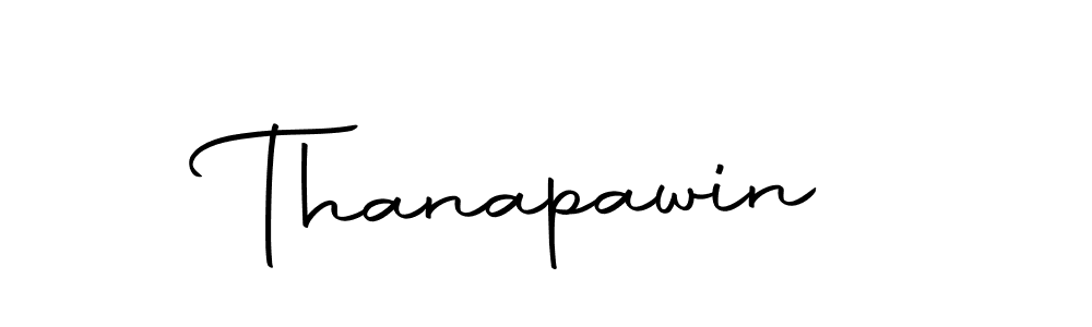 Design your own signature with our free online signature maker. With this signature software, you can create a handwritten (Autography-DOLnW) signature for name Thanapawin. Thanapawin signature style 10 images and pictures png