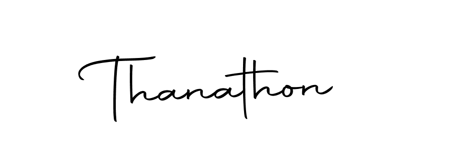 Make a beautiful signature design for name Thanathon. With this signature (Autography-DOLnW) style, you can create a handwritten signature for free. Thanathon signature style 10 images and pictures png