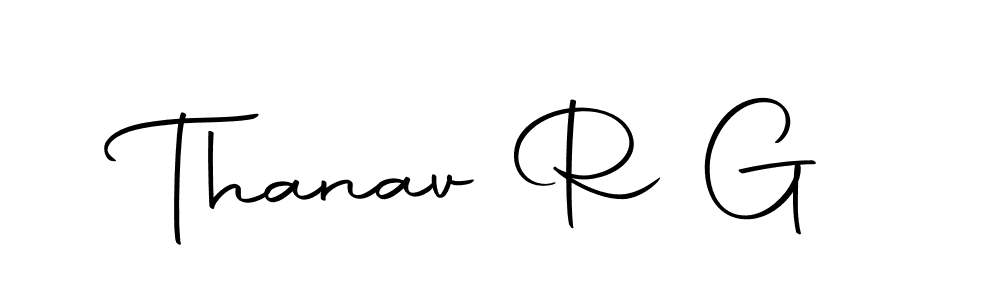 Create a beautiful signature design for name Thanav R G. With this signature (Autography-DOLnW) fonts, you can make a handwritten signature for free. Thanav R G signature style 10 images and pictures png