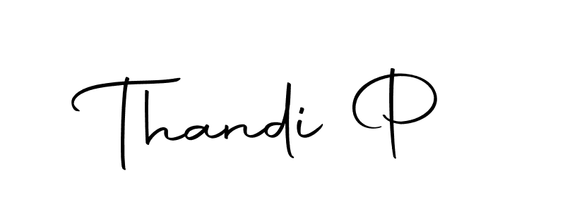 Design your own signature with our free online signature maker. With this signature software, you can create a handwritten (Autography-DOLnW) signature for name Thandi P. Thandi P signature style 10 images and pictures png