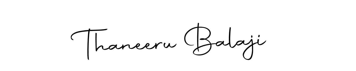 Similarly Autography-DOLnW is the best handwritten signature design. Signature creator online .You can use it as an online autograph creator for name Thaneeru Balaji. Thaneeru Balaji signature style 10 images and pictures png