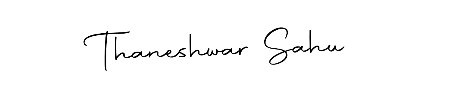 Make a beautiful signature design for name Thaneshwar Sahu. Use this online signature maker to create a handwritten signature for free. Thaneshwar Sahu signature style 10 images and pictures png