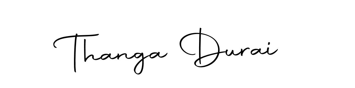 Use a signature maker to create a handwritten signature online. With this signature software, you can design (Autography-DOLnW) your own signature for name Thanga Durai. Thanga Durai signature style 10 images and pictures png