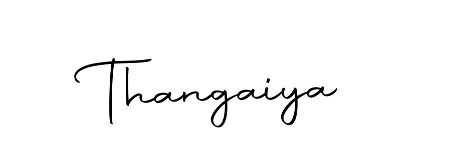 Make a beautiful signature design for name Thangaiya. With this signature (Autography-DOLnW) style, you can create a handwritten signature for free. Thangaiya signature style 10 images and pictures png