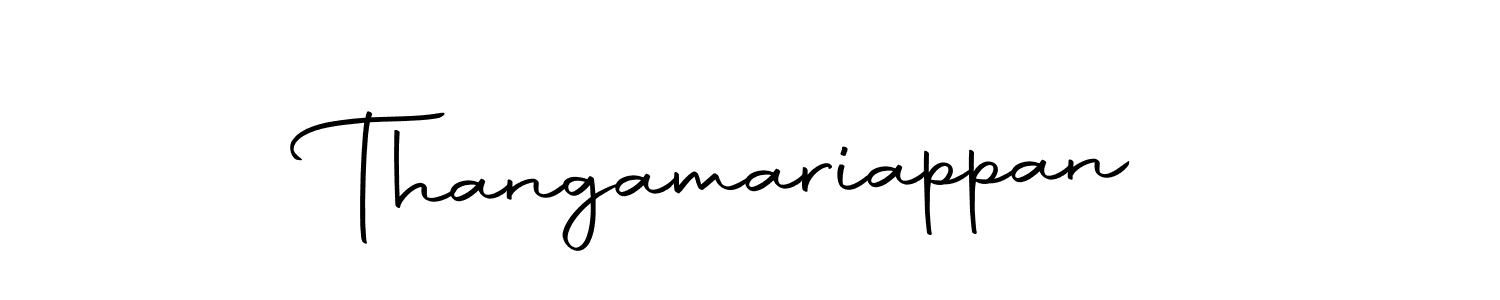 How to make Thangamariappan name signature. Use Autography-DOLnW style for creating short signs online. This is the latest handwritten sign. Thangamariappan signature style 10 images and pictures png