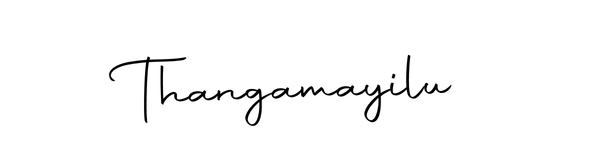 Use a signature maker to create a handwritten signature online. With this signature software, you can design (Autography-DOLnW) your own signature for name Thangamayilu. Thangamayilu signature style 10 images and pictures png