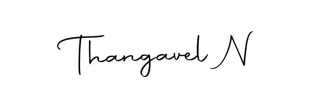 Use a signature maker to create a handwritten signature online. With this signature software, you can design (Autography-DOLnW) your own signature for name Thangavel N. Thangavel N signature style 10 images and pictures png