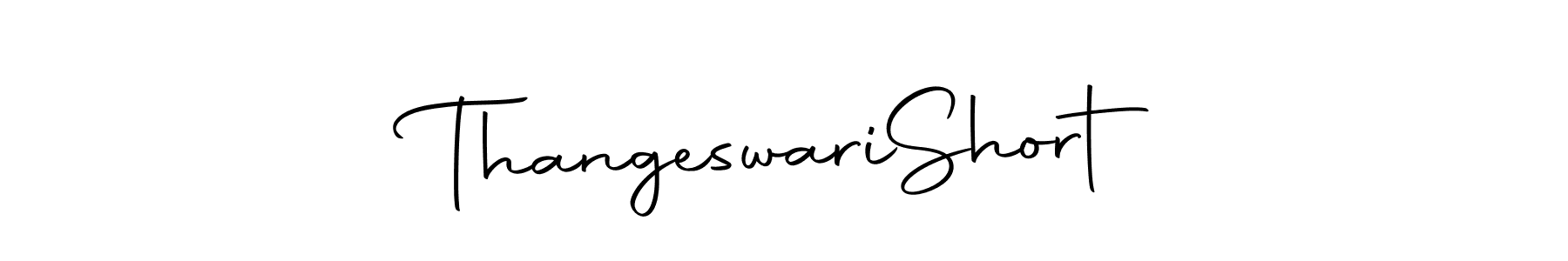 Use a signature maker to create a handwritten signature online. With this signature software, you can design (Autography-DOLnW) your own signature for name Thangeswari  Short. Thangeswari  Short signature style 10 images and pictures png