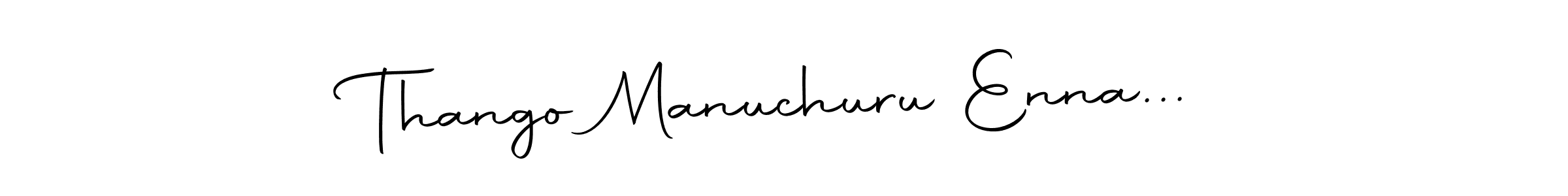 Similarly Autography-DOLnW is the best handwritten signature design. Signature creator online .You can use it as an online autograph creator for name Thango Manuchuru Enna.... Thango Manuchuru Enna... signature style 10 images and pictures png