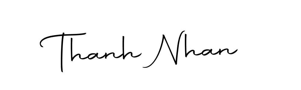 if you are searching for the best signature style for your name Thanh Nhan. so please give up your signature search. here we have designed multiple signature styles  using Autography-DOLnW. Thanh Nhan signature style 10 images and pictures png